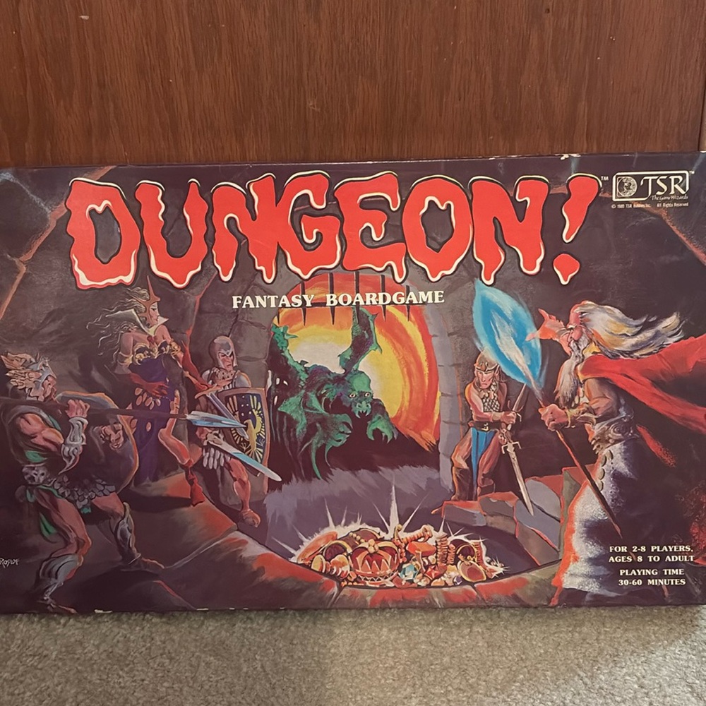 Vintage Dungeon Fantasy Board Game 1980